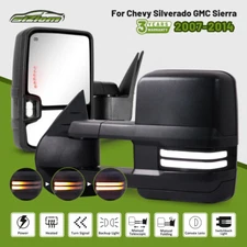 Power Heated Tow Mirrors Dynamic Signal For 2007-2014 Chevy Silverado GMC Sierra