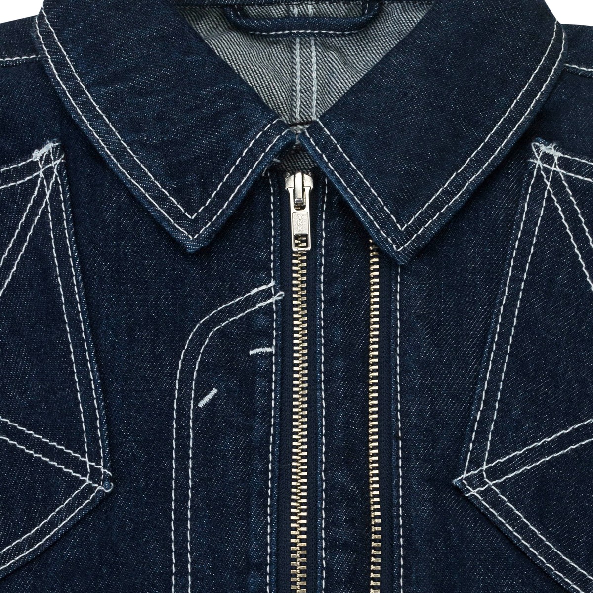 NWT CHLOE SEVIGNY X OC CROPPED RECONSTRUCTED DARK INDIGO DENIM