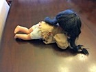 Native American Sleeping Doll 13" Porcelain Swan Collection Vtg Braided Hair — photo 3