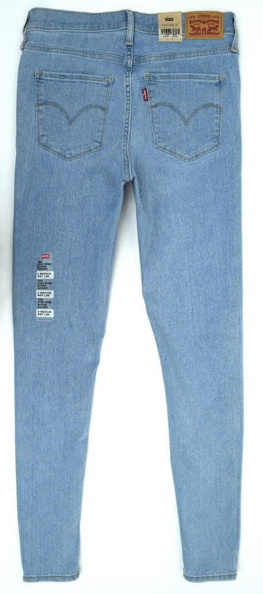 Women's Levi's® 720 High Rise Skinny Jeans 'Light Blue' | eBay UK