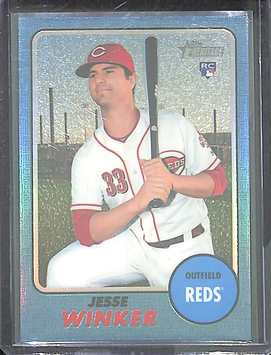 2017 Topps Heritage Blue Heritage Chrome Refractor Rookie #517