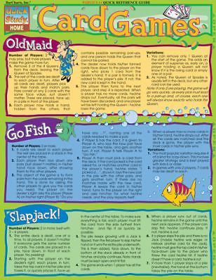 CARD GAMES  Quick Study HOME 2002 Laminated Reference Guide - Brand NEW!