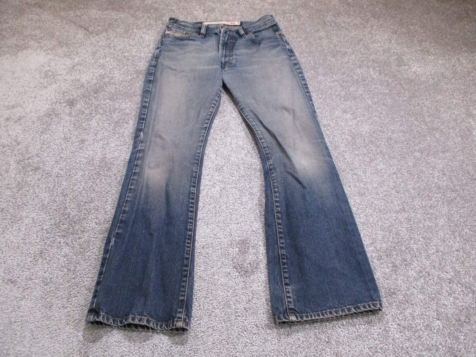Diesel Jeans Womens 29 Medium Wash Denim Pants Designer Straight