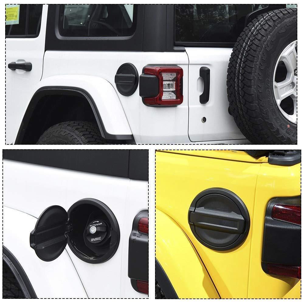 1x Car Door Fuel Tank Gas Cap Decor Cover Trim For Wrangler JL 2018+ Accessories