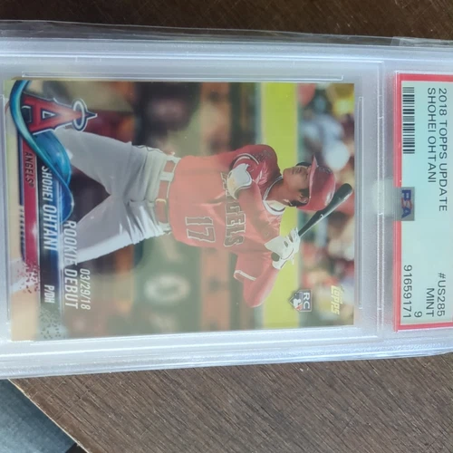 SHOHEI OHTANI 2018 TOPPS UPDATE ROOKIE DEBUT RC #US285 PSA 9 MINT! ANGELS MVP!