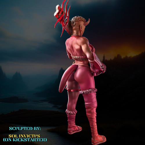 Dungeons & Dragons Playable Character - Female Tiefling - Barbarian, Fighter - Picture 2 of 52