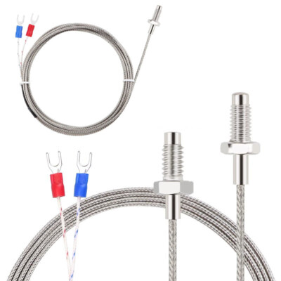 1Stück 0.2~5m M6/M8 K-Typ Schraube Thermoelement Temperatursensor Bleidrahtlänge