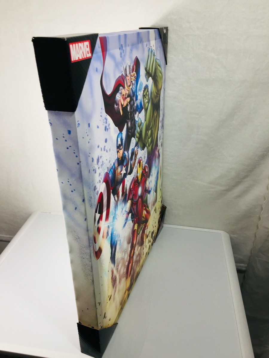 MARVEL AVENGERS CANVAS WALL ART PICTURE LARGE FRAMED 16 x 20
