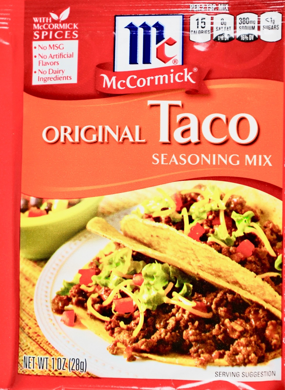 McCormick Original Taco Seasoning 1 OZ, 6 or 12 Individual Packets eBay