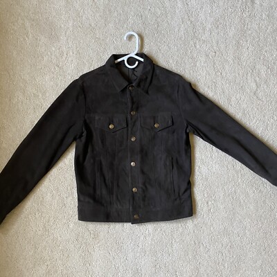 Alanui Slim Fit Western Style Suede Leather Jacket M