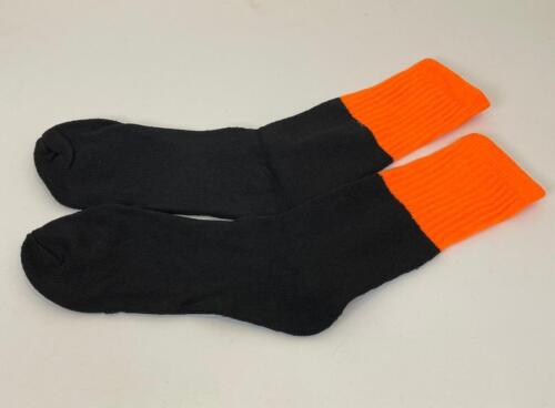 Heavy Duty Work Socks Hi Vis Warm Winter Thermal Crew Sock Men Orange Yellow - Foto 6 di 7