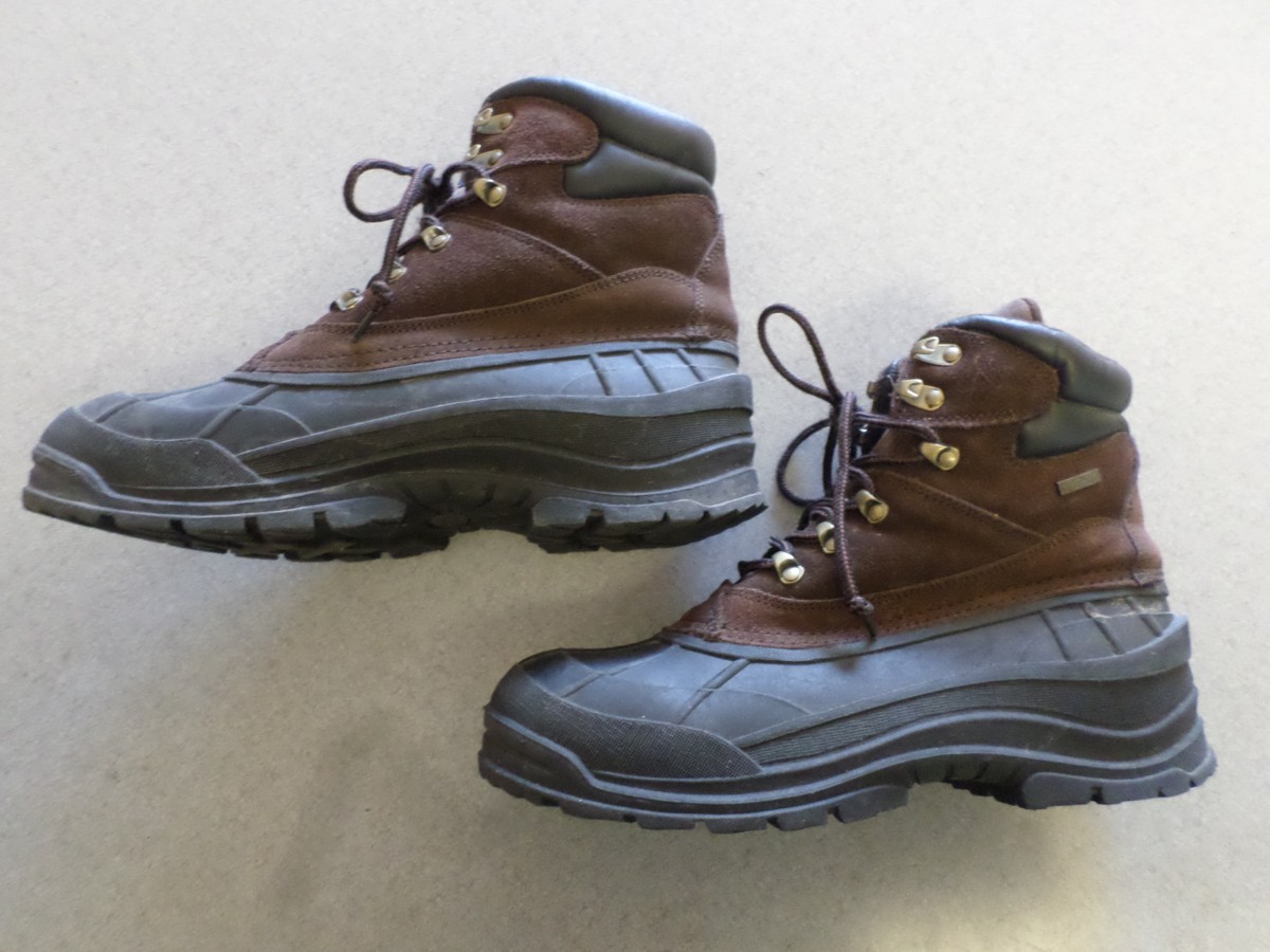 Alpine Design dark brown suede and black rubber, winter snow  display picture 2