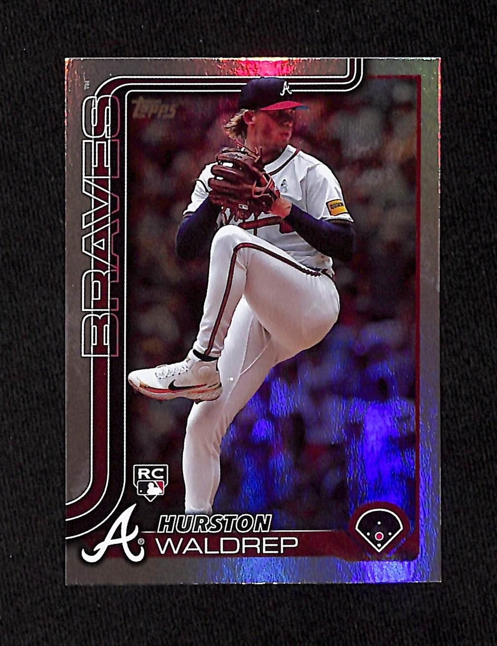 2025 Topps Series 1 - Hurston Waldrep #253 Rainbow Foil (RC) Braves