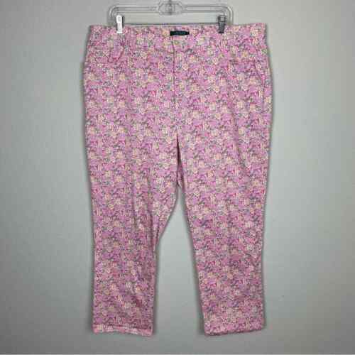 Lauren Ralph Lauren Pink Floral Pants 20W