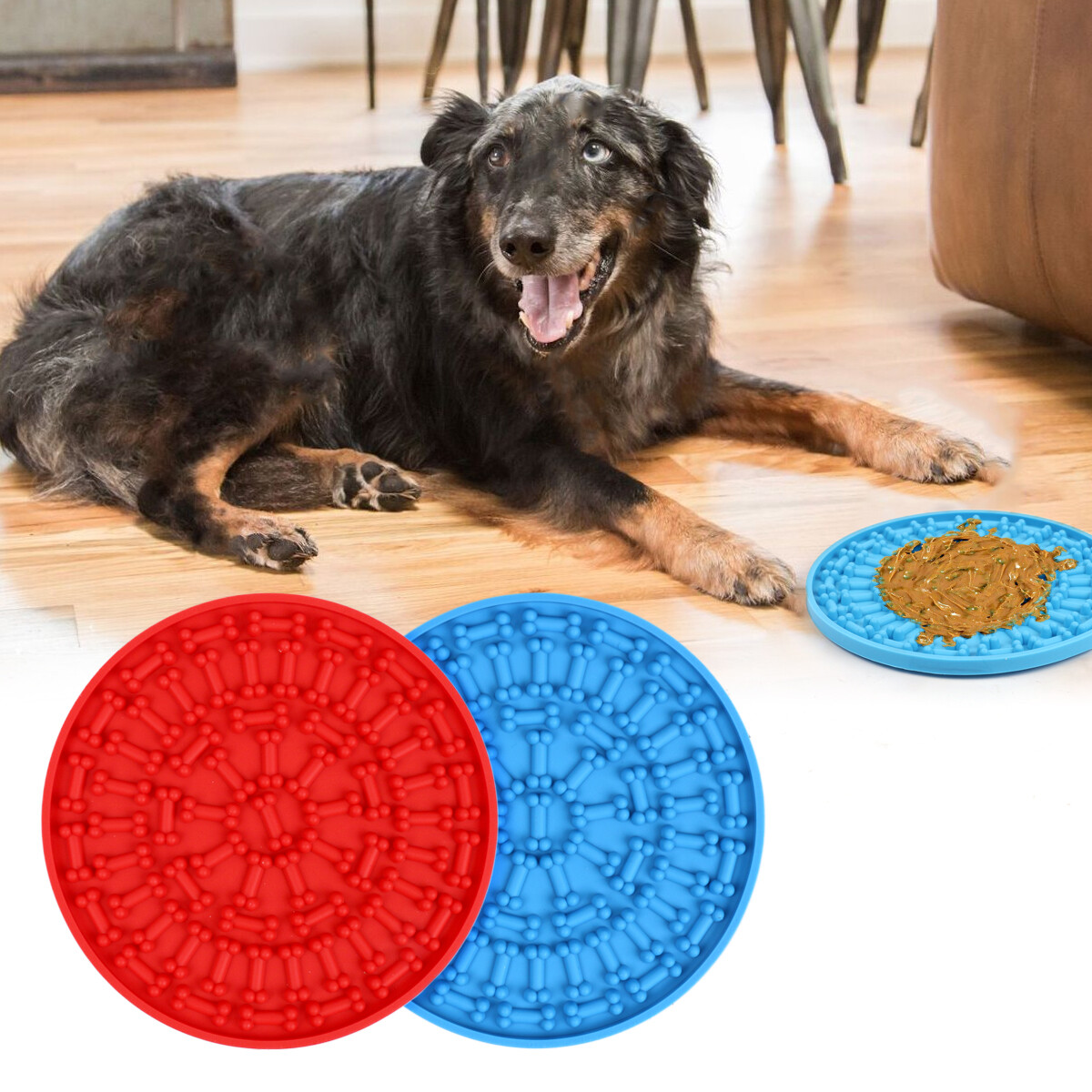 Pet Lick Mat Placemat For Dog Licky Wall Feeding Licki Silicone Food