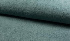 Double Sided Cotton TERRY TOWELLING Fabric Material - DK DUSTY MINT