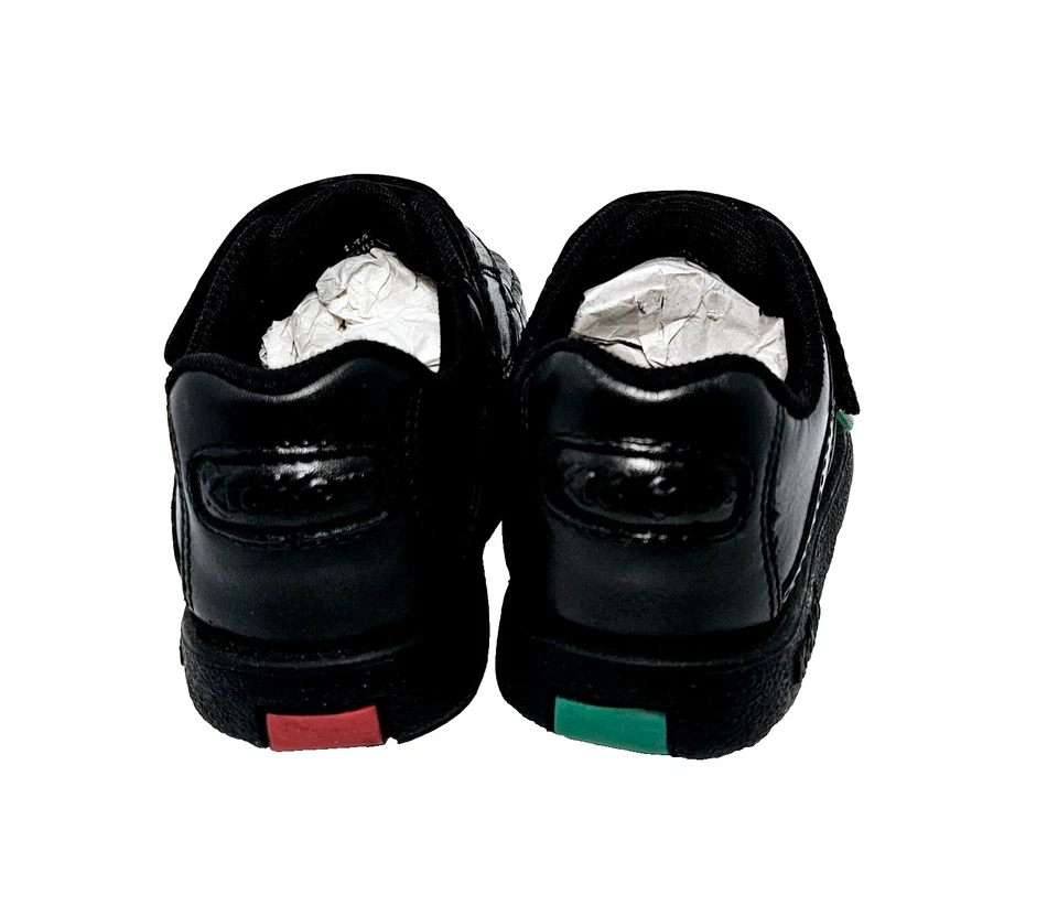 Zapatos Escolares Kickers Niños Cuero Negro Talla 5, Correa Inteligente, Nuevos Sin Caja Foto 4 de 4