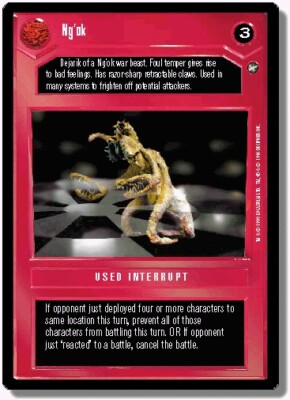 SWCCG: Ng'ok [Ungraded] SWCCG: A New Hope Star Wars CCG Decipher