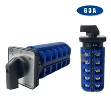 Rotary Switch 3 Positions Gear Silver Contact 5 Poles Cam Selector Change-over