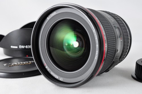 Canon EF 17-40mm f/4 L USM AF Zoom Lens w/Caps & Hood From Japan By DHL or FedEx