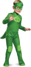 Gekko Deluxe Toddler w/Lights PJ Masks Fancy Dress Up Halloween Child Costume