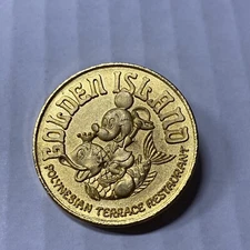 Tokyo Disneyland Polynesian Terrace Restaurant Golden Island Pin/Pinback