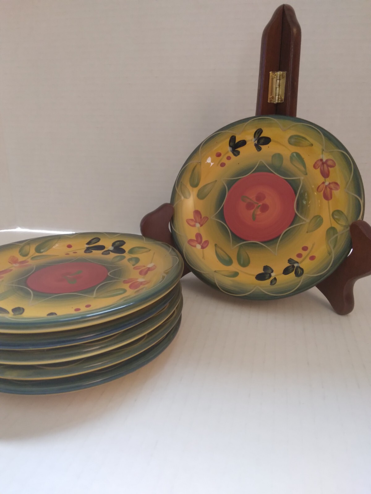 6 Tabletops Gallery La Province Handpainted Dessert Plates. eBay