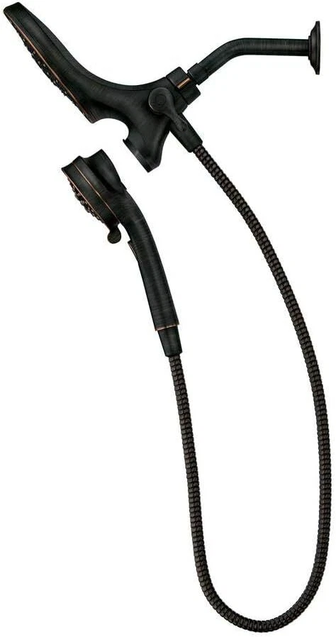 MOEN 82610BRB Mediterranean Bronze Single Handle 6-Spray Handheld Shower Faucet - Image 3 of 4