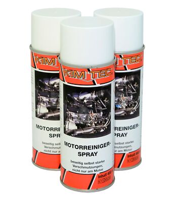 Motorreiniger Spray  3x400ml  motorwäsche motor pflege reiniger Ölfleckentferner