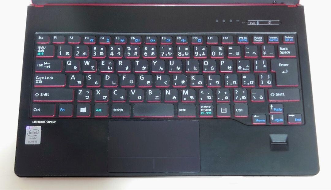 設定済❤LIFEBOOK SH90/P✨️レッド✨️タッチパネル✨️日本製 ノートパソコン LIFEBOOK SH90/X