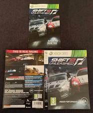 Shift 2: Unleashed (Microsoft Xbox 360, 2011) Manual & Box Art Insert Only