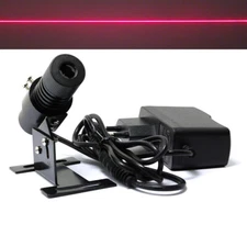 Adjusted Red Diode 650nm 100mw Laser Line Module 22x70mm w US Adapter & Heatsink