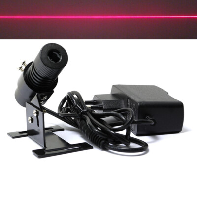 Adjusted Red Diode 650nm 100mw Laser Line Module 22x70mm w US Adapter & Heatsink