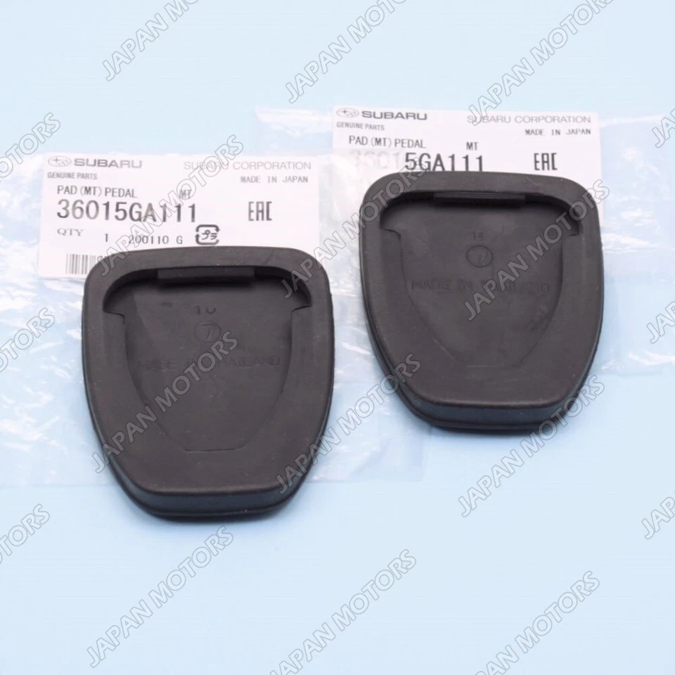 Dos pastillas de pedal de freno y embrague Subaru Impreza Legacy Forester 36015GA111 nuevas OEM Foto 4 de 4