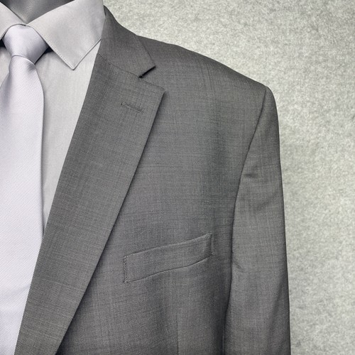 Jos A Bank Herren 54 L Braun Wolle Tailored Fit 2-Knopf Blazer Anzug Sakko - Bild 16 von 16