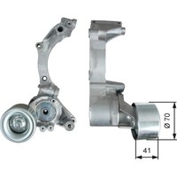 Gates T39296 Spannrolle Keilrippenriemen FüR Toyota Land Cruiser 200 J2