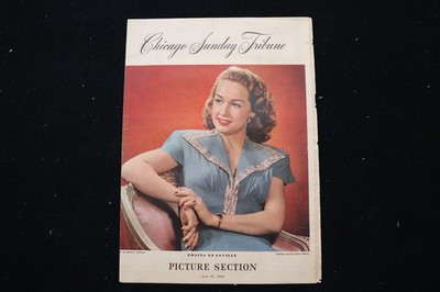 1944 JUNE 25 CHICAGO TRIBUNE MAGAZINE - BONITA GRANVILLE COVER - E 25422