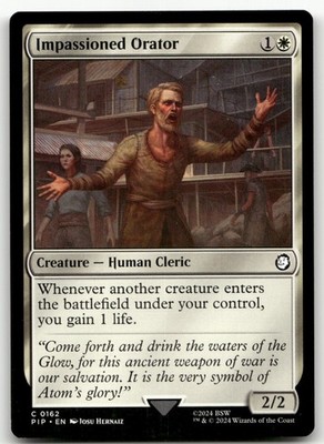 Impassioned Orator #162 (LP) Fallout PIP Magic MTG
