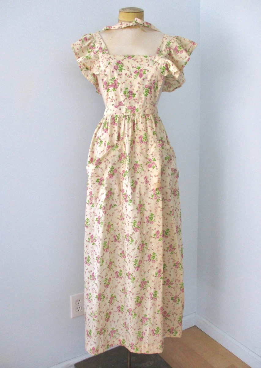 pinafore dresses for older ladies Women's Vintage Apron sale 1950s pinafore dress