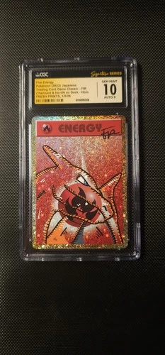 Pokémon TCG Charizard Custom Sketch By Artist "FreshPrints" CGC 10
