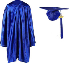 Shiny Kindergarten Graduation Cap and Gown Set