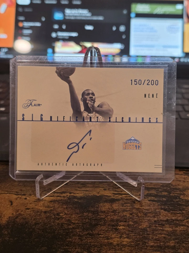 2004-05 Flair Significant Signings 150/200 Nene Nenê #SS-N Auto Denver Nuggets - Image 2 of 4