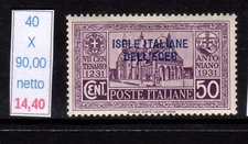 Egeo Emission General Sant Antonio C 50 New With Lightly Mounted Mint Mlh