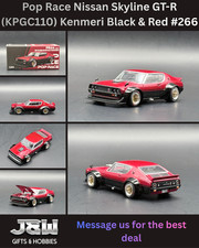 Pop Race Nissan Skyline Gt-r Kpgc110 Kenmeri Black Red 640266 164
