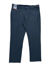 Mens Chaps Size 40X30 Straight Tapered Fit Performance Pants Charcoal Gray NWT