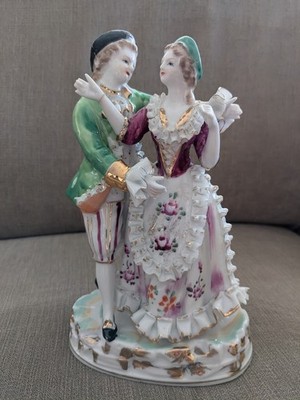 Porcelain Dancing Figurines Vintage