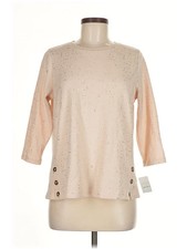 Emily Daniels Women Brown 3/4 Sleeve Top M