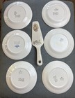 Royal China Nautilus 8411B Floral Dessert Plate White Gold Trim Decorative Set — photo 4