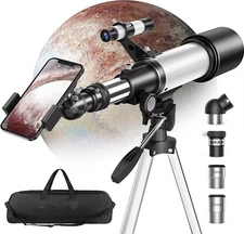 Astronomical Telescope, 70mm Aperture 400mm AZ Mount Refracting Telescope... 
