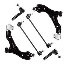Front Lower Control Arms w/Ball Joint Outer Tie Rods Sway Bars Suspension Kit 